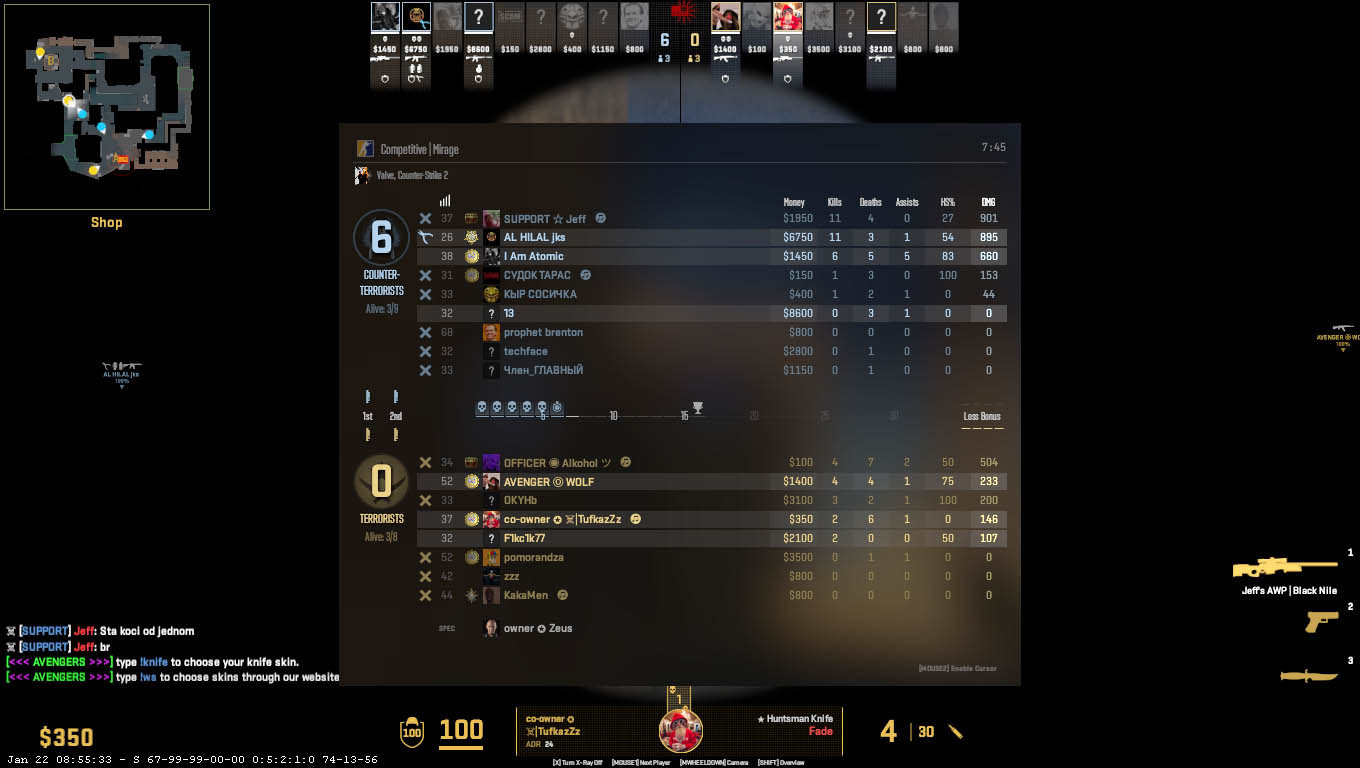 cs2 playing on aimflik community